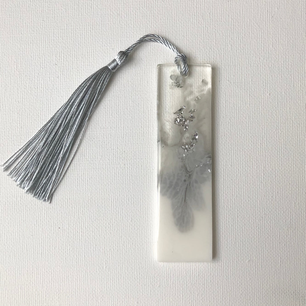 White & Grey Mix Short Size Bookmark